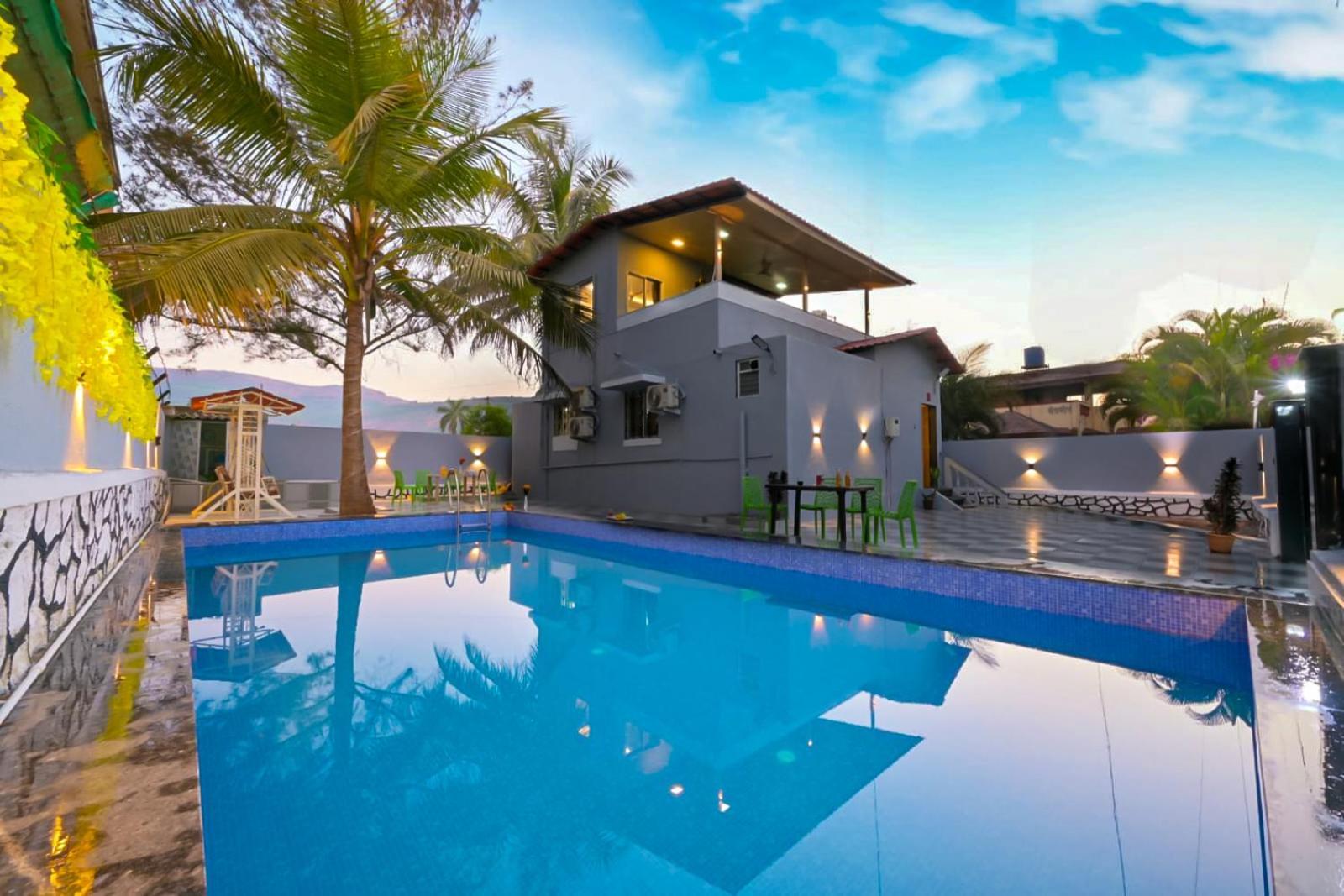 Empyrean Stay Ll 3Bhk Ll Marshall Villa Ll Large Pool Ll Ac Ll Lonavala Kültér fotó